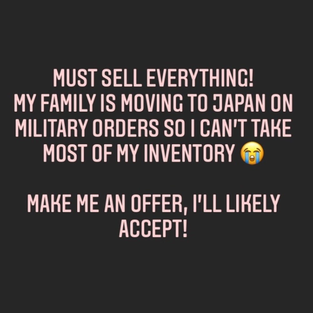 Moving Sale! Make An Offer!